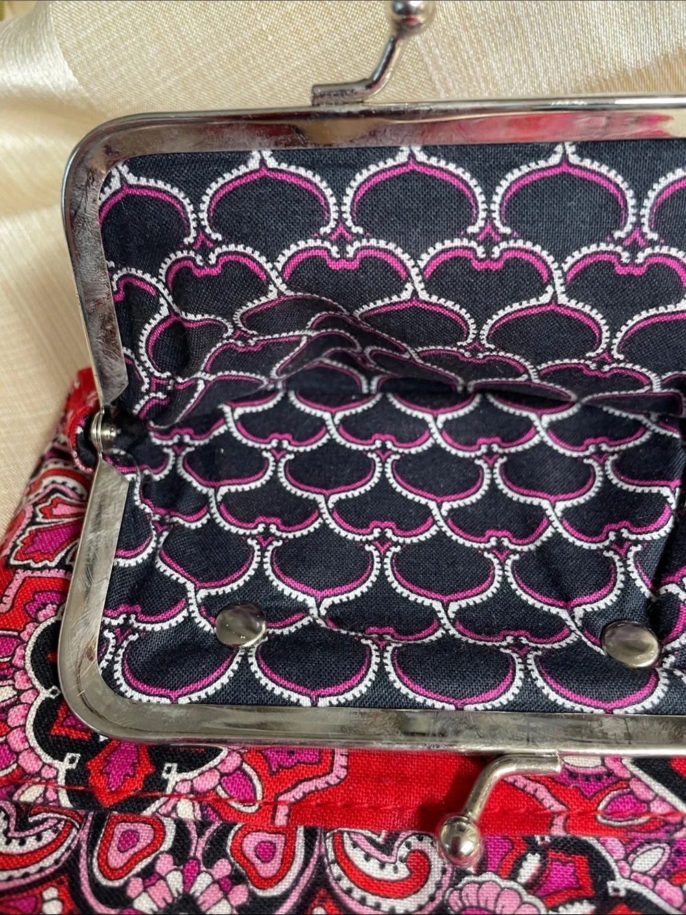 Vera Bradley Two-Piece Paisley Wallet Set - Red & Teal